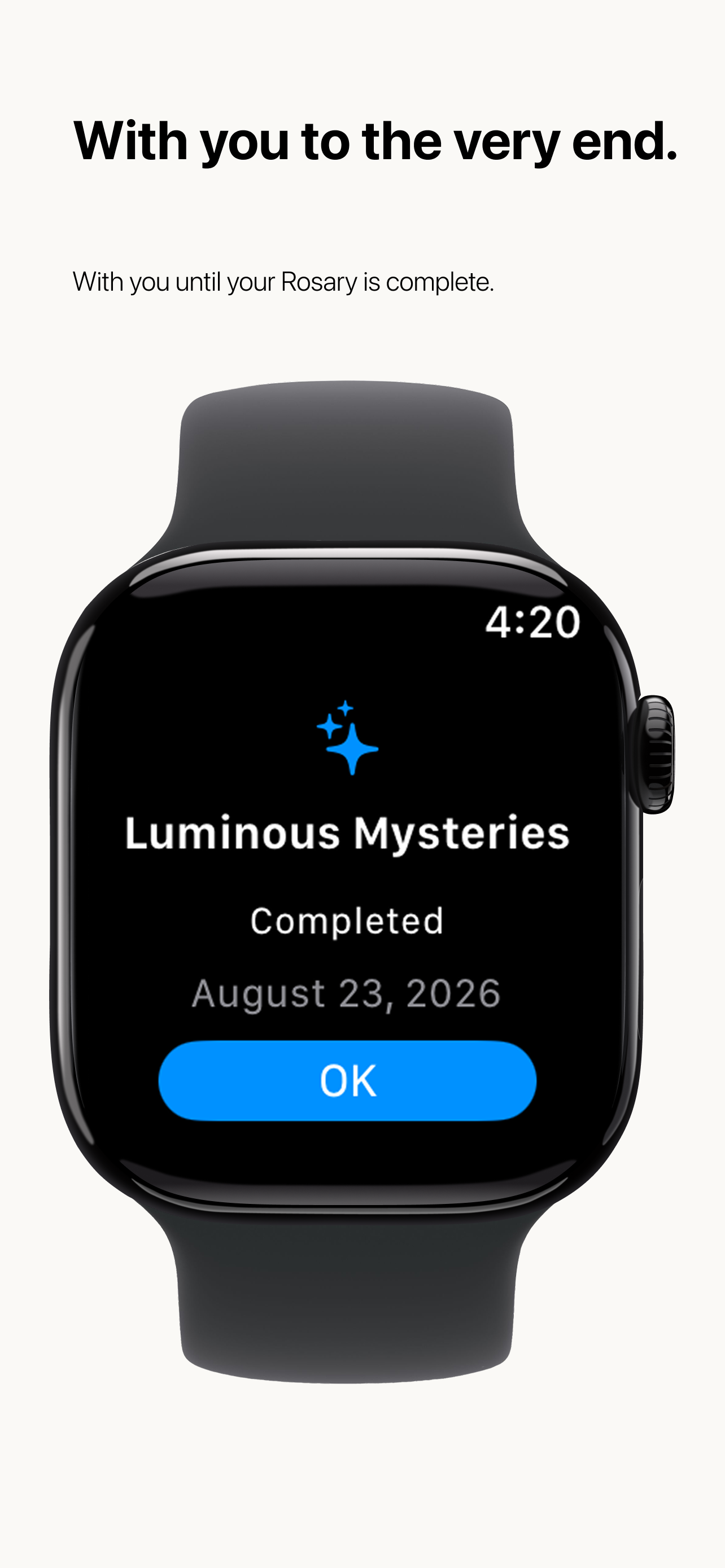 Completing the Rosary on Apple Watch