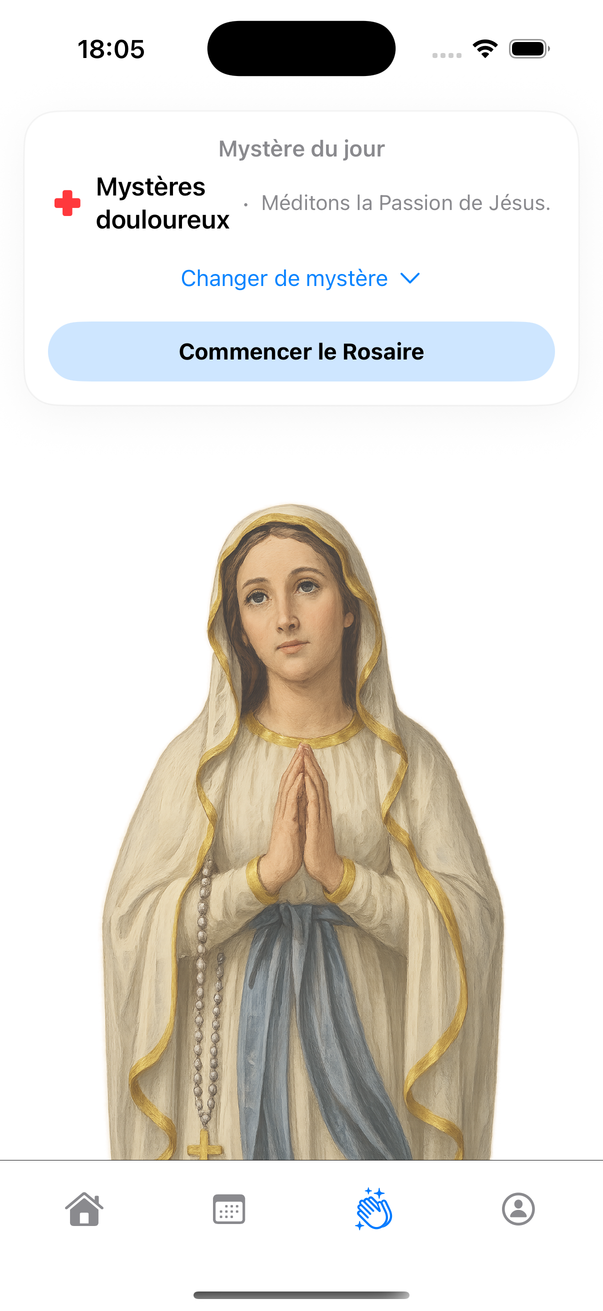 Écran d’accueil de With Mary
